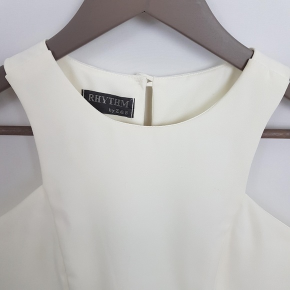 Rsythm White Crop Top Size S - Picture 2 of 6